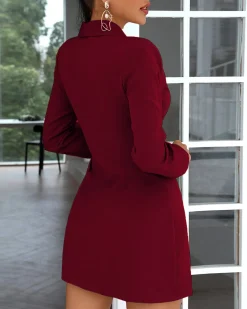 ​A​bito elegante ​a chiusura ad incrocio Denver, bordo