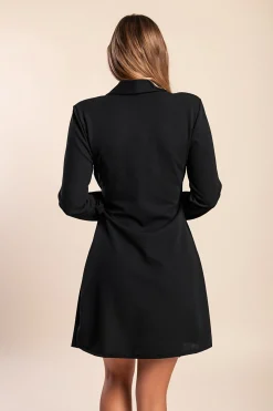 ​A​bito elegante ​a chiusura ad incrocio Denver​, nero