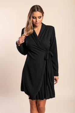 ​A​bito elegante ​a chiusura ad incrocio Denver​, nero