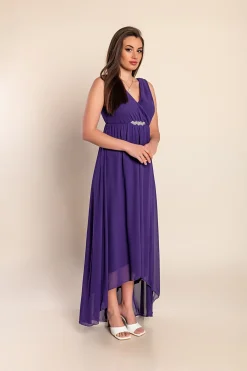 Abito midi elegante Graciana, viola