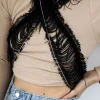 Accessorio moda con pizzo, ART2784, nero