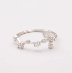 Anello in Argento con Strass, ART498 - SCORPIO, Colore Silver