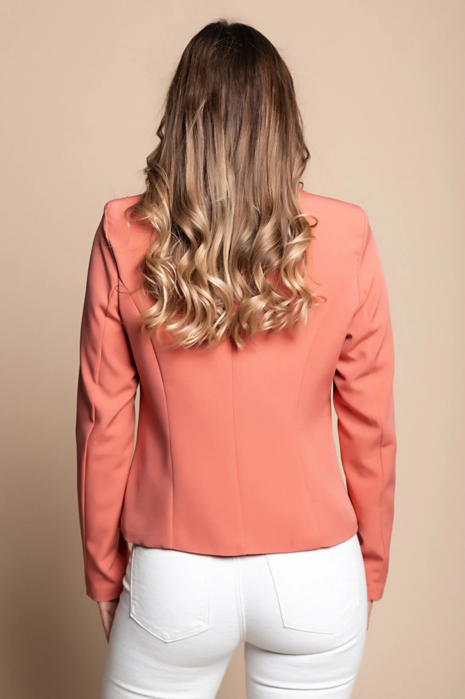 Blazer Collo Classico Softina, Salmone