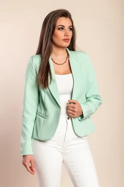 Blazer con colletto classico Softina, menta