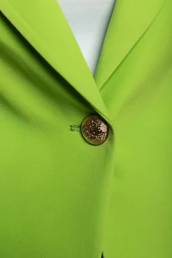 Blazer con collo classico, verde