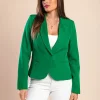 Blazer con scollo classico Softina, verde