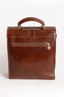 Borsa in pelle naturale Afrodita, marrone