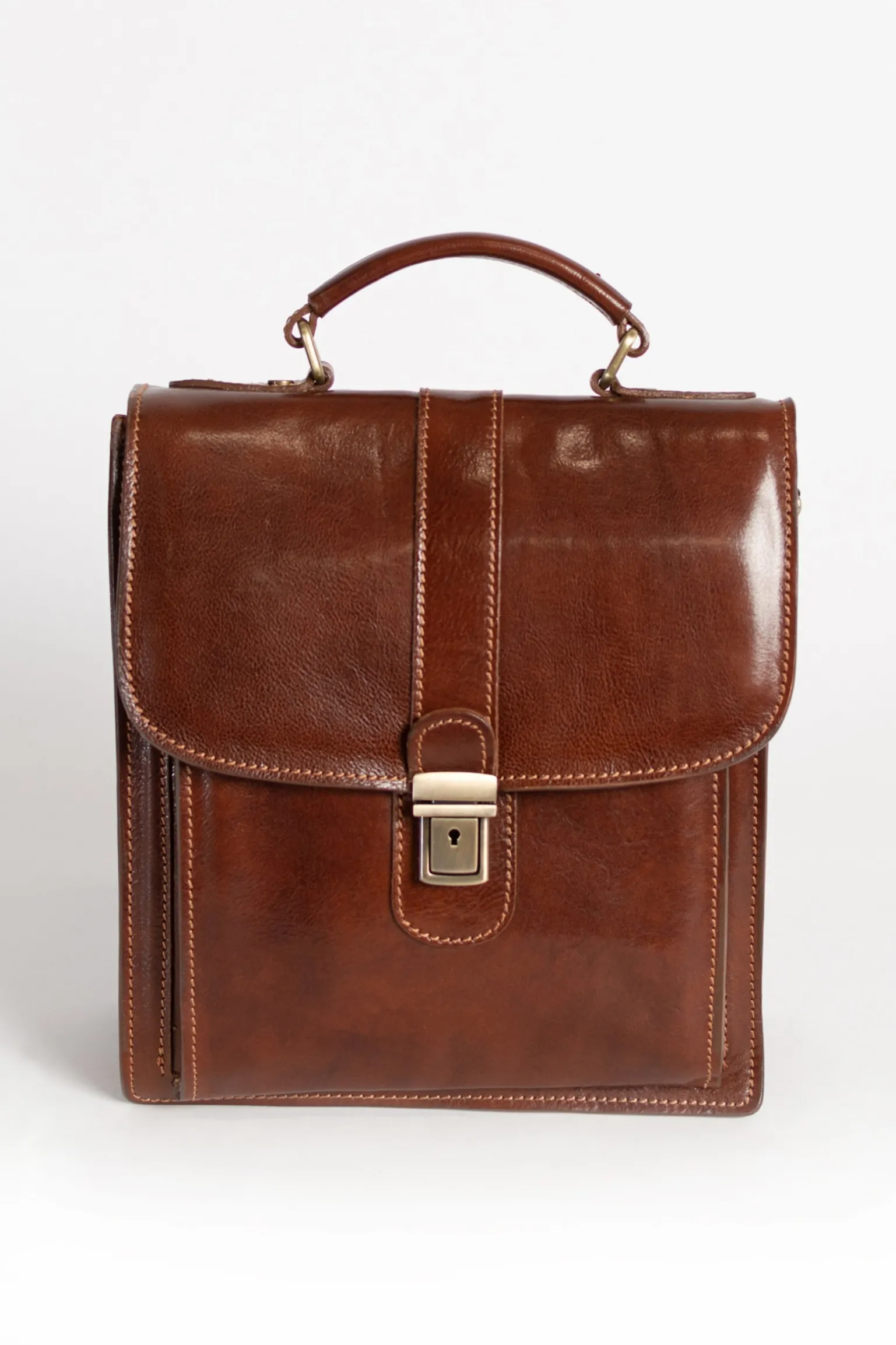 Borsa in pelle naturale Afrodita, marrone
