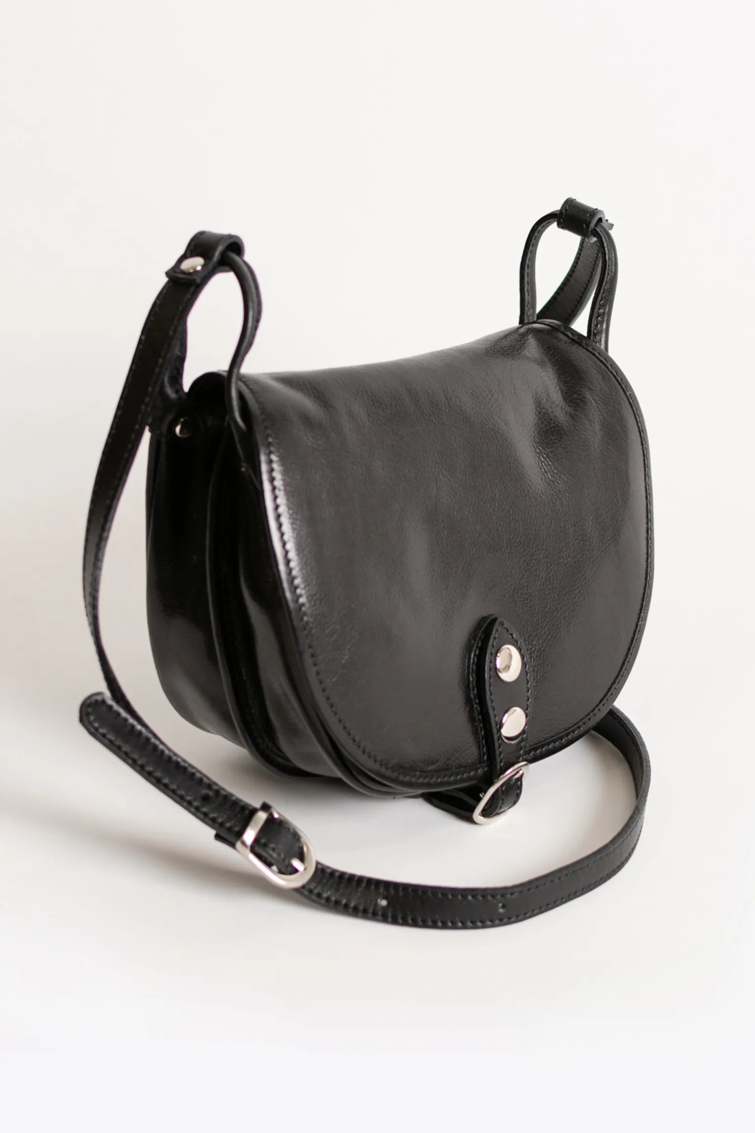Borsa in pelle naturale Nova, nera
