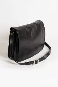 Borsa in vera pelle Silba, nera