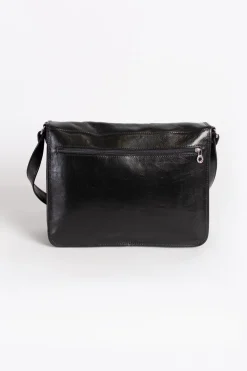 Borsa in vera pelle Silba, nera