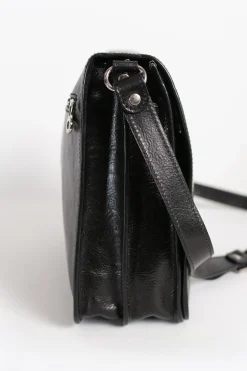 Borsa in vera pelle Silba, nera