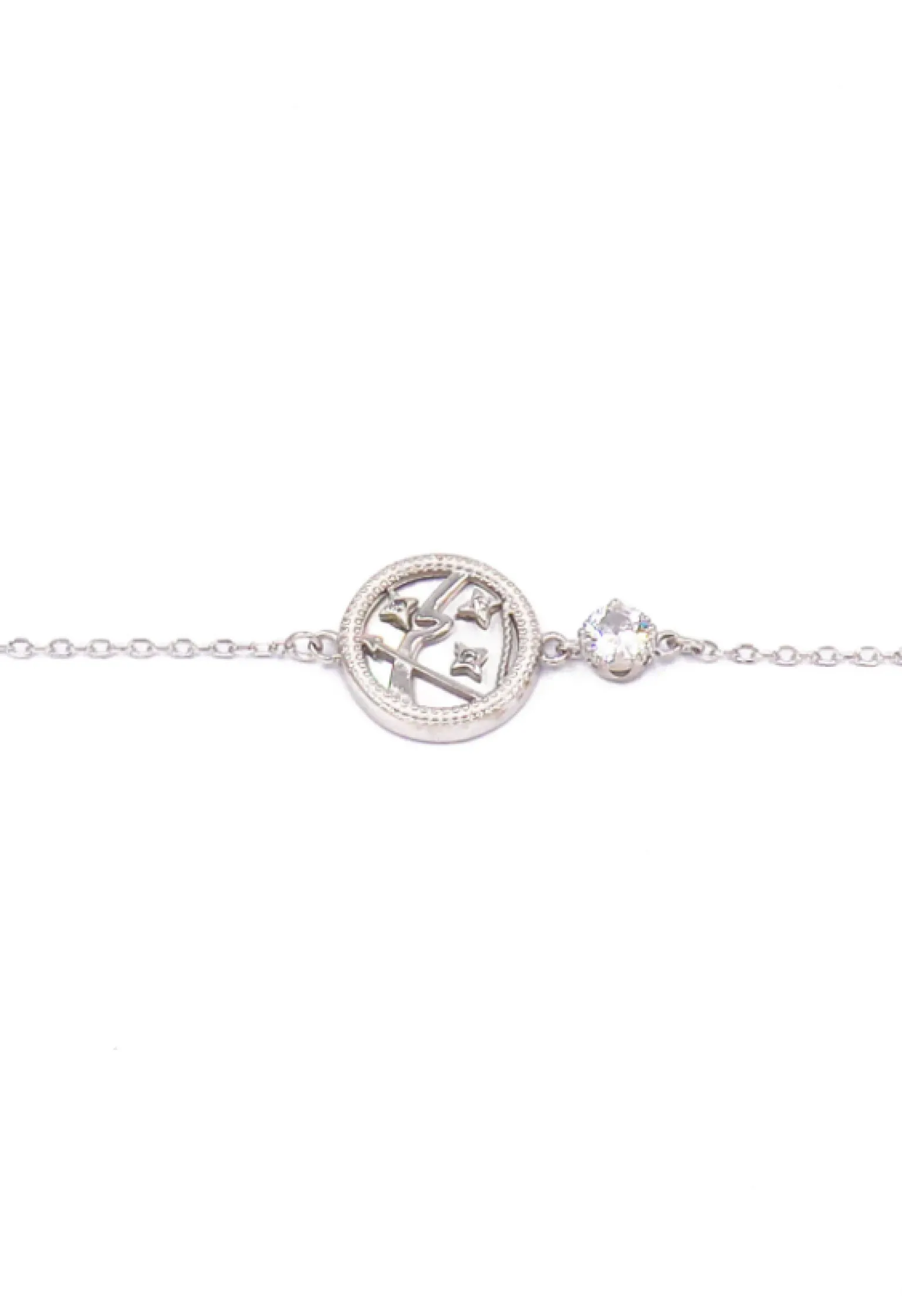 Bracciale con pendente, ARIETE, argento