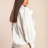 Camicia con fiocco, colore bianco