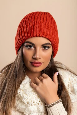 Cappello lavorato a maglia, mattone