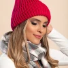 Cappello lavorato a maglia, fucsia