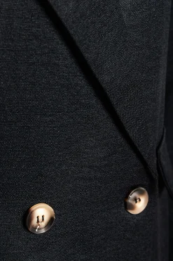 Completo elegante blazer e pantaloni, nero