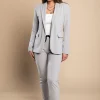Completo giacca e pantaloni elegante Estrena, grigio chiaro