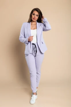 Completo giacca e pantalone elegante Estrena, lilla