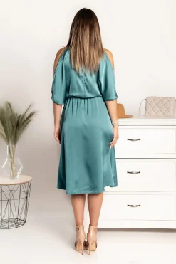 Elegante abito midi con cut-out Thiena, Menta