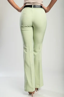 Elegante pantalone lungo Casera, pistacchio