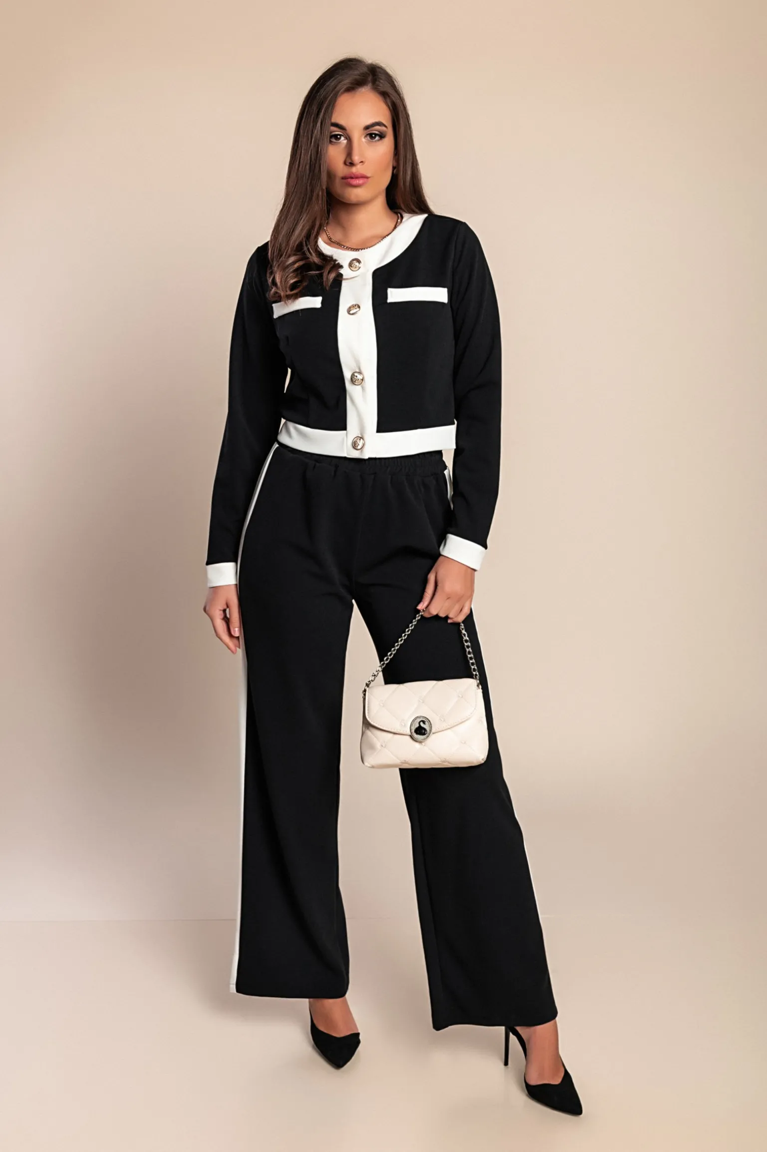 Elegante set da 2 pezzi, nero