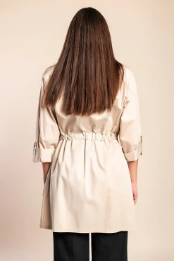 Elegante trench in cotone, beige