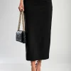 Gonna midi elegante, nera