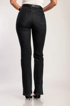 Jeans a zampa d'elefante, grigio