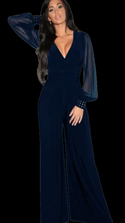 JUMPSUIT ELEGANTE CON SCOLLO A