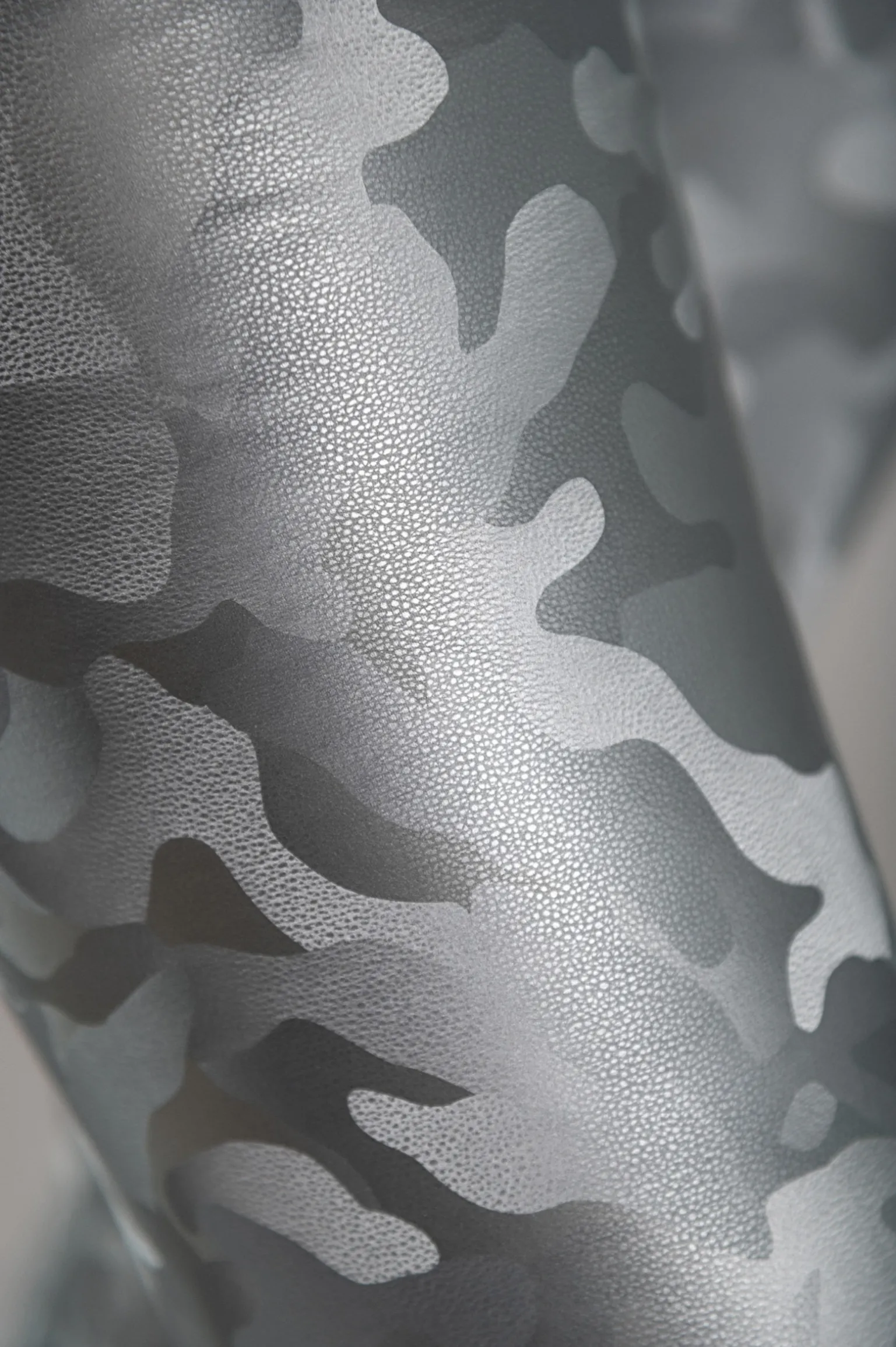 Leggings con fodera e vita ampia, colore argento