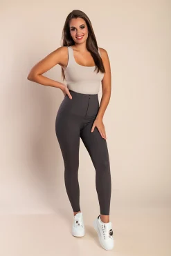 Leggings push up modellanti, grigio