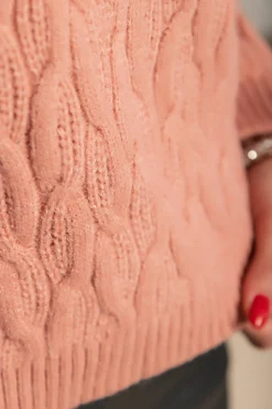 Maglia dolcevita, rosa