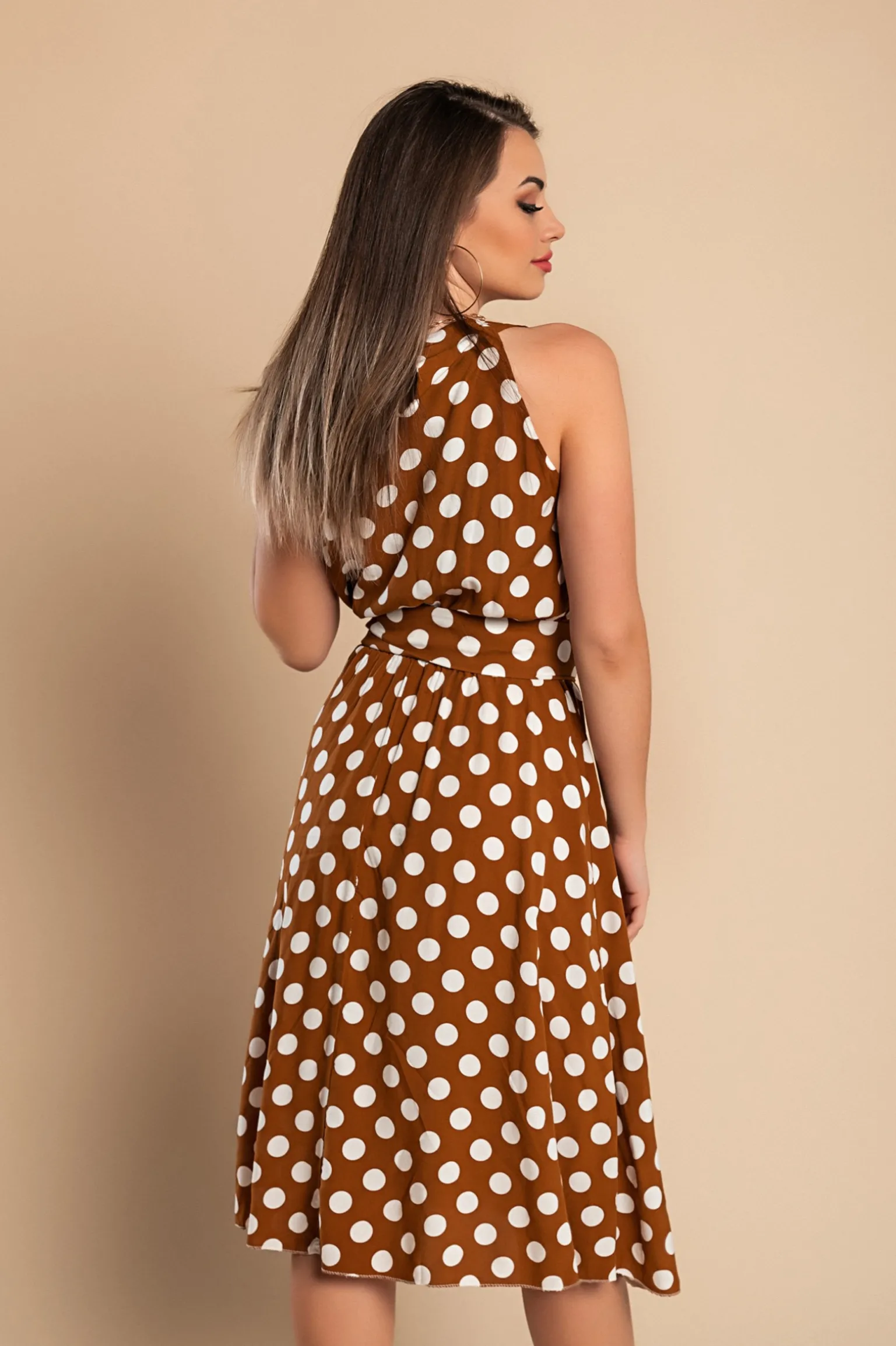 MIDI VESTITO A POIS MOULISHA