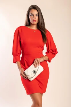 Mini abito elegante Varsavia, rosso
