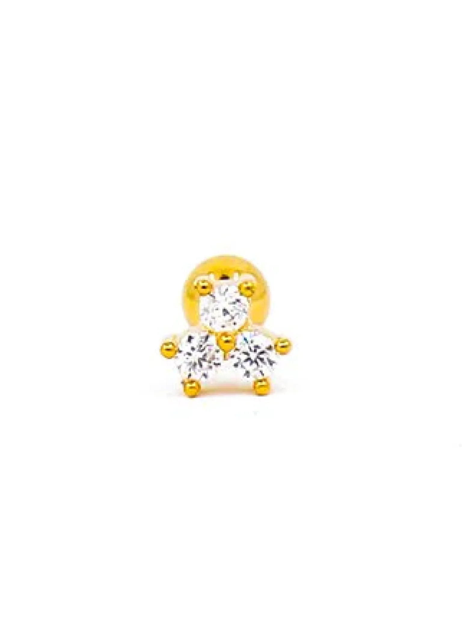 Mini orecchino elegante, ART969, colore oro