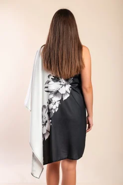 Miniabito elegante, Nero/bianco