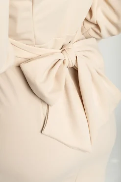Miniabito elegante Varsavia, beige