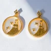 Orecchini rotondi, GEMINI, colore oro