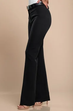 Pantaloni eleganti dal taglio dritto, neri