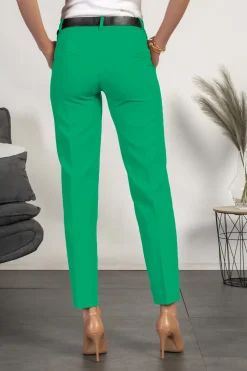 Pantaloni eleganti lunghi con pantalone dritto Tordina, verde