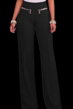 PANTALONI EMANUELA - NERO