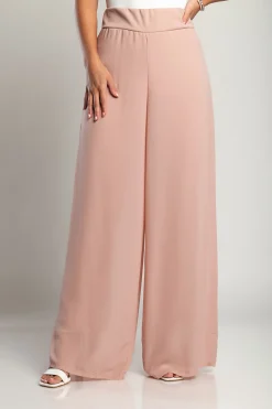 Pantaloni lunghi eleganti Veronna, rosa