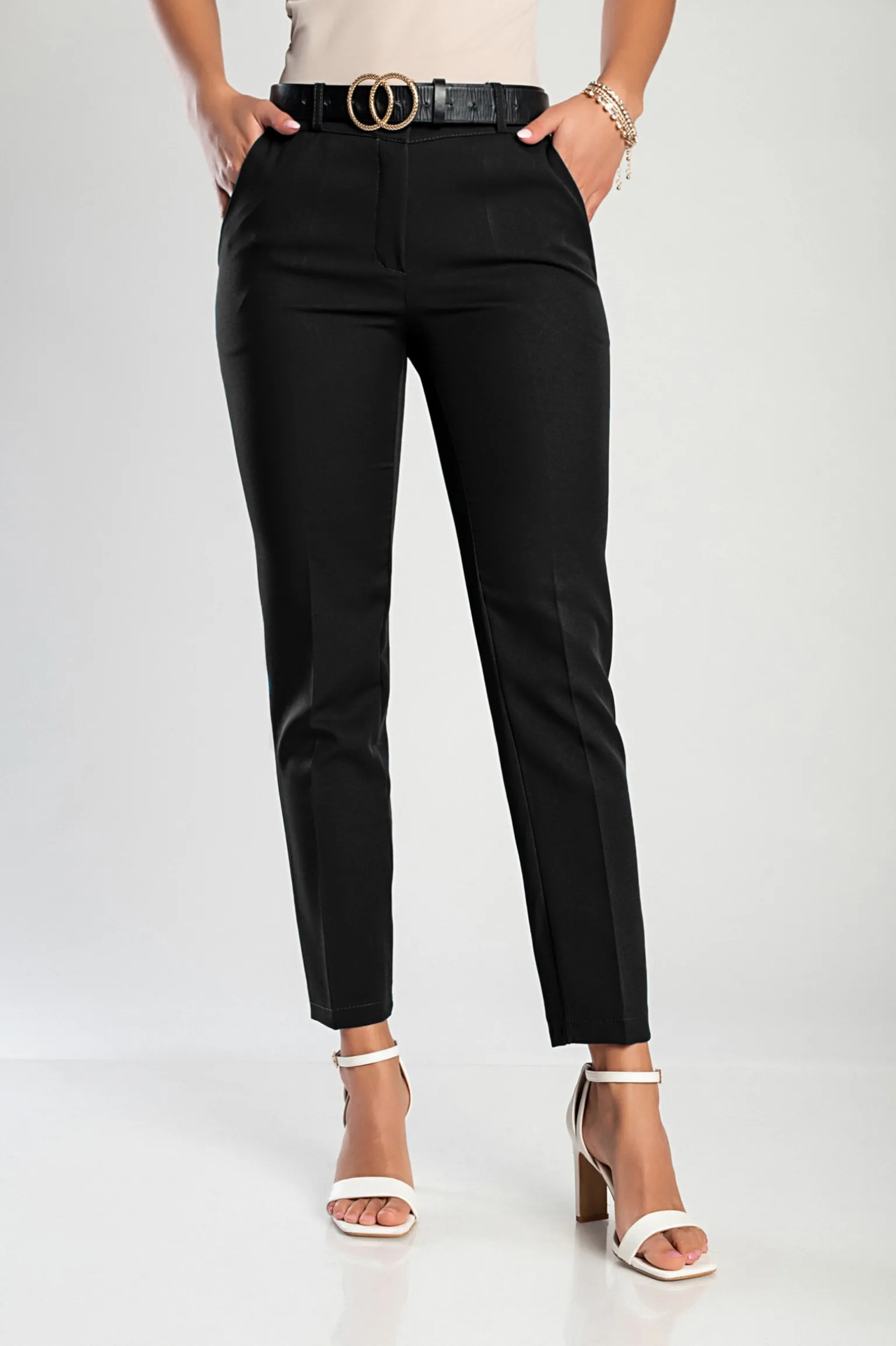 Pantaloni lunghi eleganti, neri