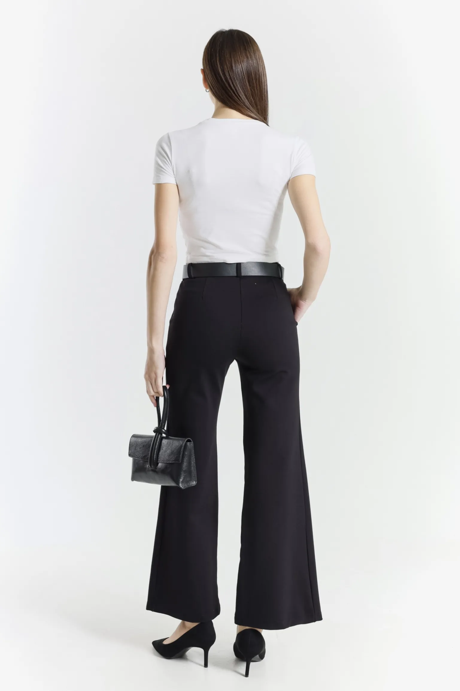 Pantaloni lunghi eleganti, neri