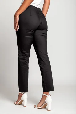 Pantaloni skinny in cotone, neri