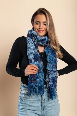 Set di 7 sciarpe, multicolore