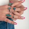 Set di anelli, colore argento