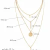 SET DI CATENE SOTTILI CON DIVERSI PENDENTI OAKLYNN, ORO