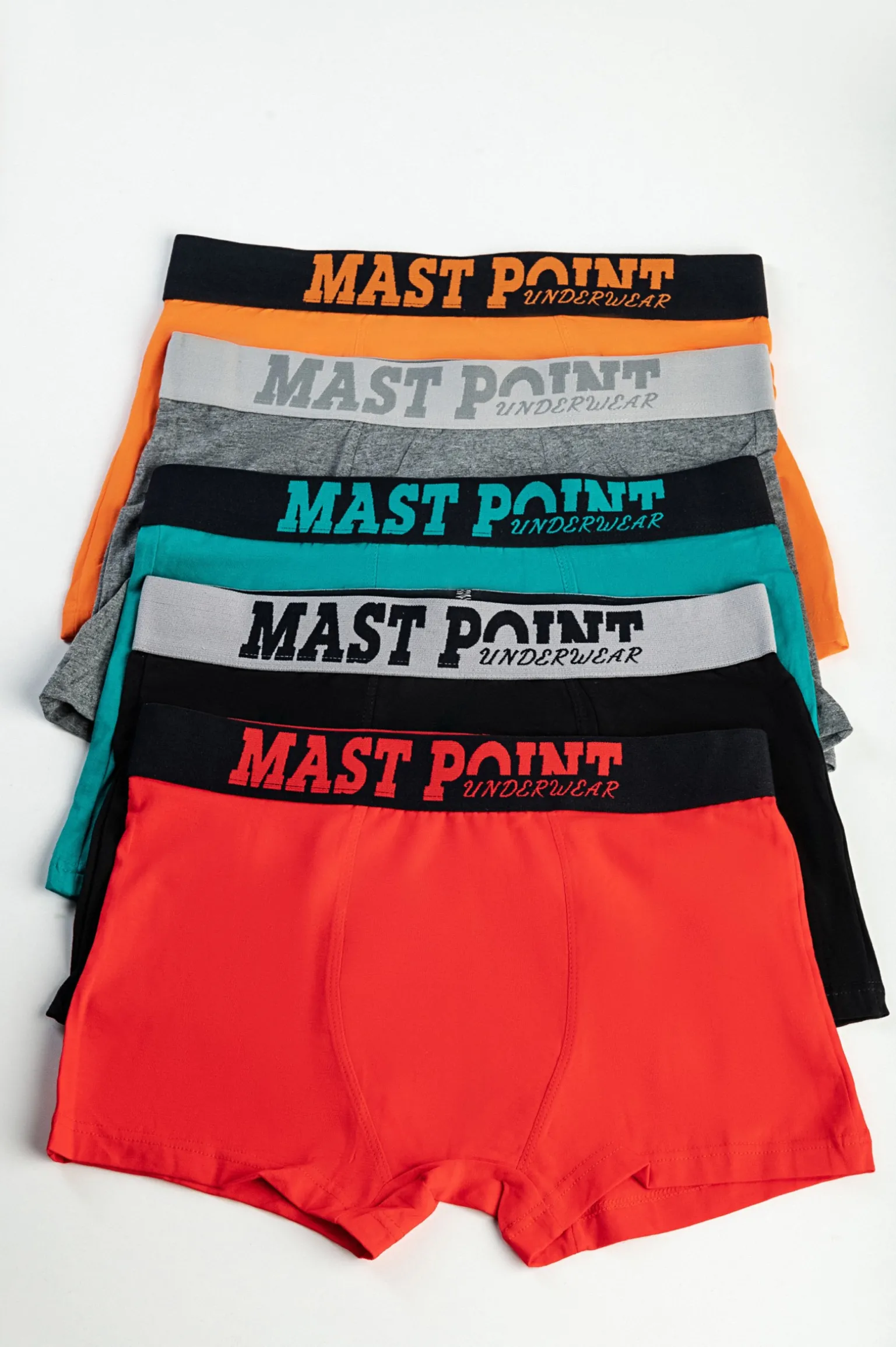 Set di cinque boxer da uomo, vari colori